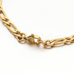 304 Stailess стали Фигаро цепи браслеты X-BJEW-N280-03