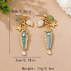 Aretes de aleación de esmalte&nbsp;WG049B8-01