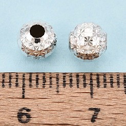 925 текстурированная бусина из стерлингового серебра STER-T008-48S