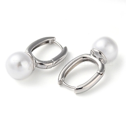 Латунные серьги обруча EJEW-K249-10P