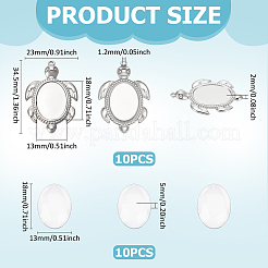 Наборы для самостоятельного изготовления подвески в виде морской черепахи из нержавеющей стали 304 DIY-UN0007-51