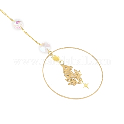 Латунные большие подвесные украшения&nbsp;HJEW-M005-03G-01