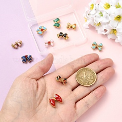 10 шт. 10 стиля эмалевых бусин из нержавеющей стали 304&nbsp;STAS-YW0003-65