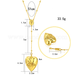 Латунь змея сердце четки урна пепел ожерелья FS-WG49FBC-01