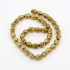 Гальванизировать немагнитных синтетический гематит нитей бисера G-J286-10