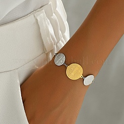 201 браслет из круглого звена из нержавеющей стали для женщин&nbsp;FF1635-1