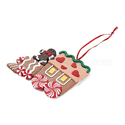 Weihnachtsauto handgemachte Polymer Clay Anhänger Dekorationen&nbsp;LS-HJEW-P017-03E