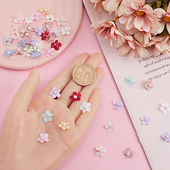 Полиэфирный атлас с пластиковым жемчужным цветком&nbsp;DIY-WH0542-16