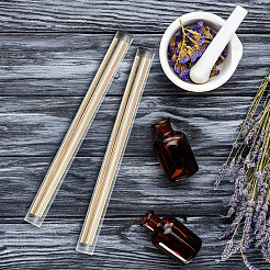 Акриловая трубка для хранения благовоний с черной крышкой для ароматических палочек&nbsp;AJEW-WH0561-31