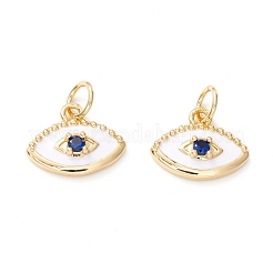 Подвески из латуни с микропаве темно-синий кубический цирконий&nbsp;ZIRC-Z019-03G-NR
