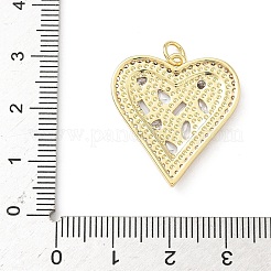 Латунные микропаве прозрачные подвески с фианитом&nbsp;KK-B141-38G