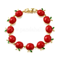 Браслеты из латунной эмали BJEW-K278-01A-G