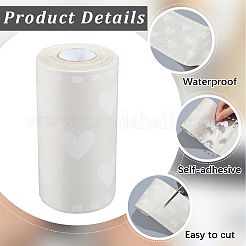 ПВХ водонепроницаемые самоклеящиеся кружевные цветочные наклейки для украшения стеклянных окон&nbsp;DIY-WH20002-636B