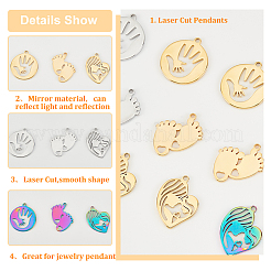 18 шт. 9 подвески из нержавеющей стали 304&nbsp;STAS-DC0010-71