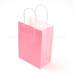 Sacs en papier kraft de couleur pure&nbsp;LS-AJEW-G020-D-11