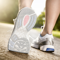 Ремонт прозрачной обуви замена каблука из синтетического каучука&nbsp;AJEW-WH0304-93B