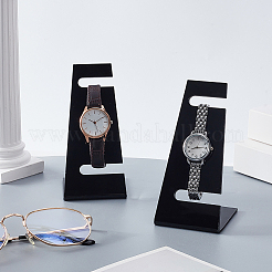 Présentoirs de montres en acrylique en forme de L&nbsp;ODIS-WH0086-081A