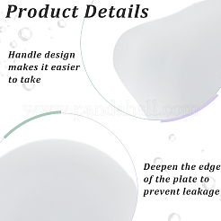 Одноразовая пластиковая тарелка&nbsp;AJEW-WH0314-612B