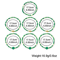 7 шт. 3 варианта браслетов из стеклянного бисера на День Святого Патрика&nbsp;RL8024-1