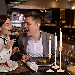 2 комплект железных подсвечников&nbsp;AJEW-GL0002-92