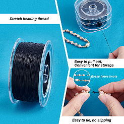 Filo di cristallo elastico piatto&nbsp;EW-WH0016-02A-02