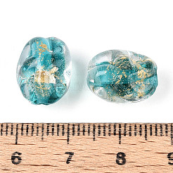 Ручной работы золотые и серебряные шарики фольги стекла FOIL-N030-02E