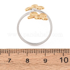 Offene Manschettenringe aus 304 Edelstahl für Damen&nbsp;RJEW-K321-03D