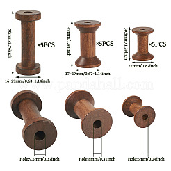 15 шт. 3-х видов деревянных швейных и вышивальных ниток&nbsp;SENE-TA0001-01