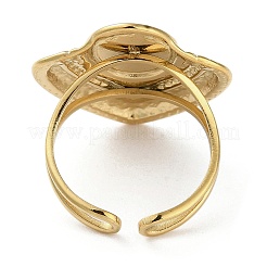 Anillos de dedo de acero inoxidable 304 con revestimiento iónico (IP)&nbsp;RJEW-C075-04C-G