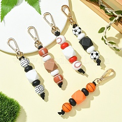 Porte-clés boule en silicone&nbsp;KEYC-YW00147-01
