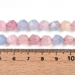 Окрашенные природные белый нефрит бисер пряди&nbsp;G-T139-8mm-46W