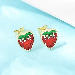 Серьги-гвоздики из латуни&nbsp;EJEW-B154-06G-04