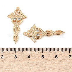 Латунные микропаве прозрачные подвески с фианитом KK-Q816-16G