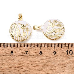 Латунь эмаль Locket подвески KK-G543-01G-01