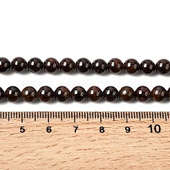 Гранат бисер пряди круглые&nbsp;G-O081-01-6mm