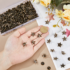 100шт. брошь в виде звезды из сплава&nbsp;JEWB-FH0002-51AB