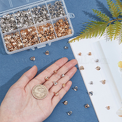 400個 4スタイル CCB プラスチックカップ パールペグ ベイル ピンペンダント  片穴パーツ用  6.5x6mm  穴：2mm  ピン：1.4mm  100個/スタイル  400個/箱&nbsp;CCB-AR0001-02