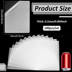100 feuille de protection pour photo en film de plastification en plastique&nbsp;AJEW-WH0606-55H
