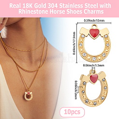 10 шт. эмалированные подвески из нержавеющей стали 304&nbsp;STAS-BBC0008-60