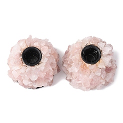 Подсвечники из натурального розового кварца&nbsp;PW-WG32462-01