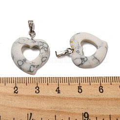 Синтетические бирюзовые подвески&nbsp;G-G075-03