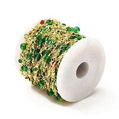 Catena a maglie di vetro in ottone fatta a mano&nbsp;CHC-I045-22G