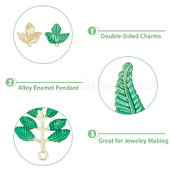 Подвески из сплава эмали 40шт 4 стиля&nbsp;ENAM-DC0001-30