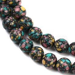 Природный агат бисер нитей G-U030-C01-8mm