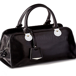 2 pz connettore ad anello a D per borsa in pelle integra&nbsp;AJEW-LP0004-07A