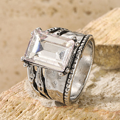 Кольца из сплава и хрустальных страз FS-WG3D01A-03
