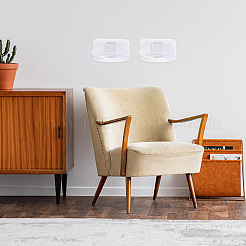 Пластиковая настенная клейкая стойка AJEW-WH0413-98B