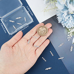20 pz 2 stile 925 punte per perline in argento sterling&nbsp;STER-CN0001-35