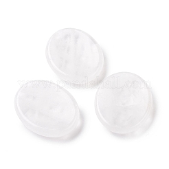 Овальный камень для большого пальца из натурального кристалла кварца для терапии беспокойства G-P486-03C