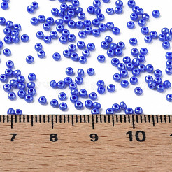 11/0 チェコ不透明ガラスシードビーズ  光沢のある  ラウンド  藤紫色  2.2x1.5mm  穴：0.7mm  約500 G /袋&nbsp;SEED-N004-003B-25
